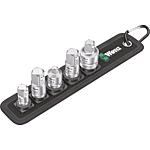 Adapter set WERA®, 6-piece extension and reducing pieces in carrying case