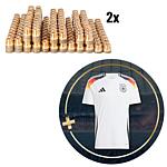 Pack promotionnel Kit de rallonges de robinet bronze + maillot domicile original DFB 2024 adidas, homme