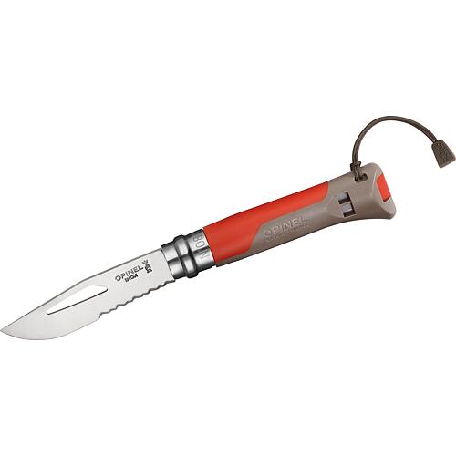 Pocket knife Opinel No.08 Outdoor, red/brown, 254310