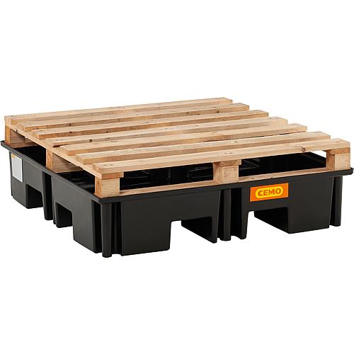 Cemo PE 220/4 pallet drip tray without Grates 11260