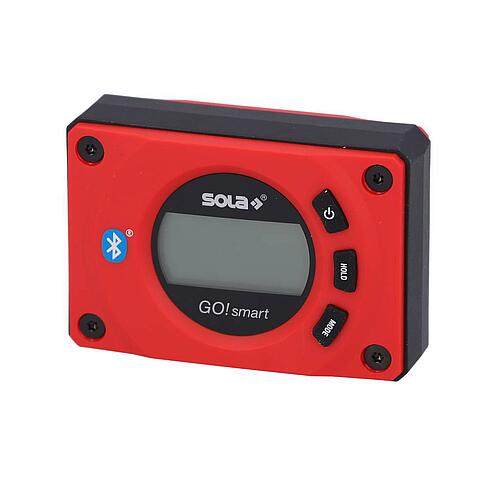 Inclinomètre et rapporteur Sola GO! SMART digitale avec bluetooth Lxlxh = 80x55x27mm