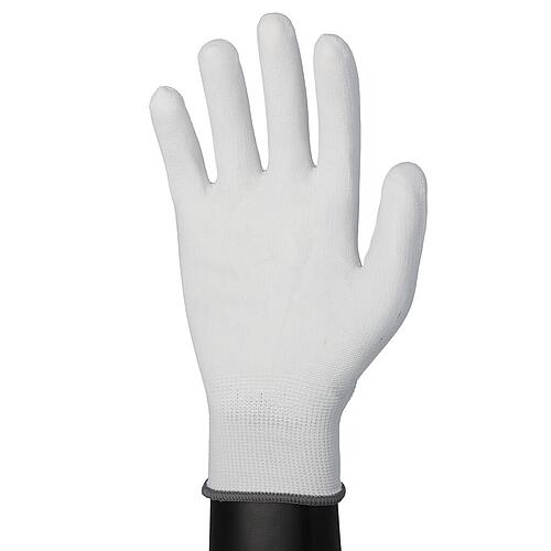 Work gloves for assembly, nylon white, size XL