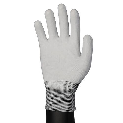 Gloves SPUN BASIC PE white size 10