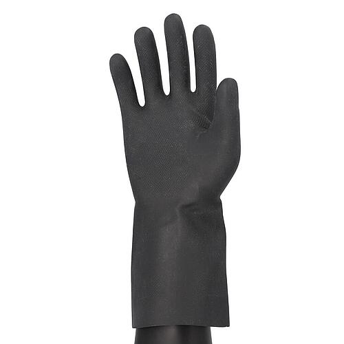 Latex glove CHEMO, black, extra strong, Size L, pair