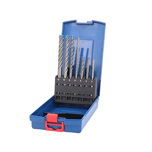 Hammer drill set BOSCH Expert 7x 7-piece, 4-cutter Ø5, 6, 8 length 115mm and Ø6, 8, 10, 12 length 165mm