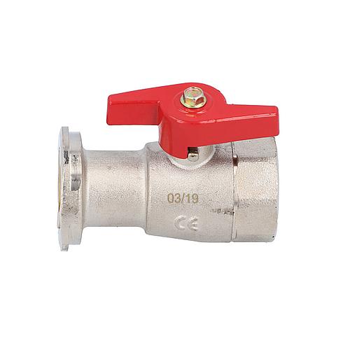 Pump flange ball valve 1" with gravity brake nickel plated PN 16