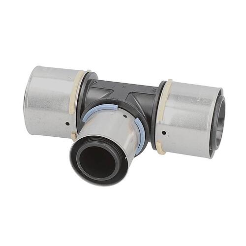 Uponor S-Press composite T-piece reduced PPSU 360° Grad 1