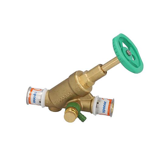 Uponor S-Press angle seat valve with drain Plus 360° Grad 1