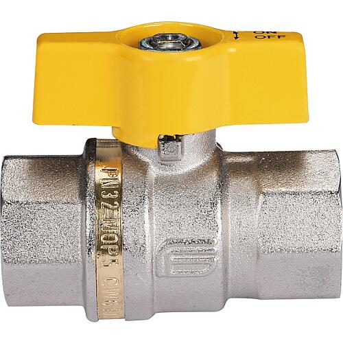 Gas ball valve ATHENA, IT x IT with aluminium butterfly handle Standard 1