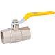 Robinet a bille pour gaz 3/4" DN 20 en laiton moule nickele