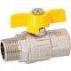 Gas ball valve DVGW tested with wing grip 3/4" female x male thread"