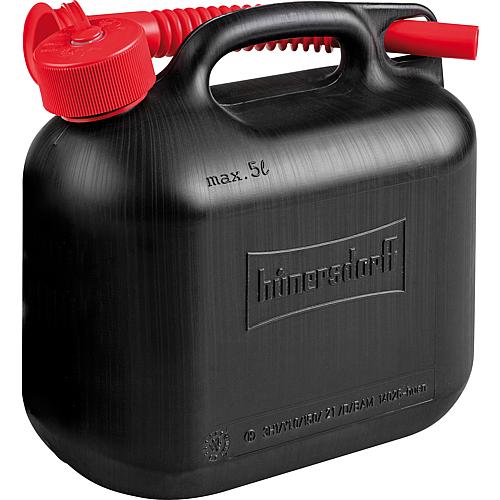 Bidon de carburant standard plastique, 5 litres, noir 811400