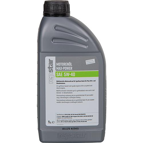 Engine oil REPSTAR SAE 5W-40 Max Power 1l bottle