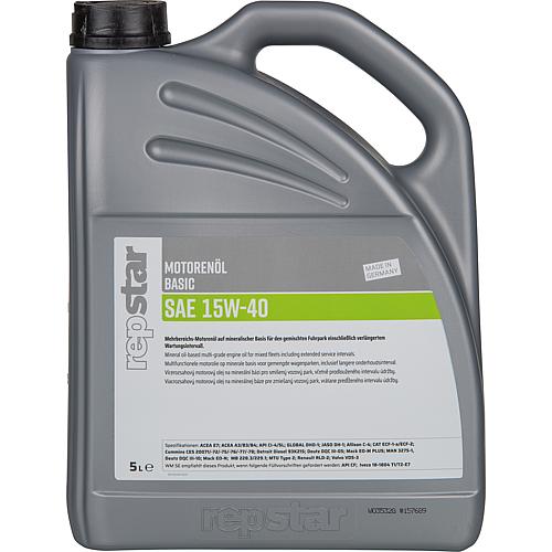 Engine oil REPSTAR SAE 15W-40 Basic 5l canister