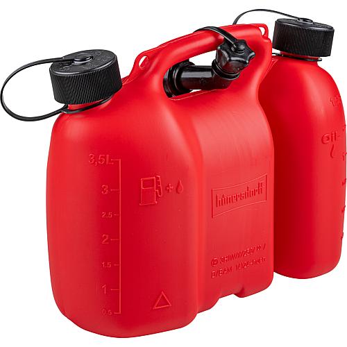 Bidon double Profi plastique, 3+1,5 l, rouge 804000