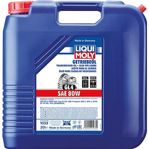 huile moteur LIQUI MOLY (GL4) SAE 80W bison 20l