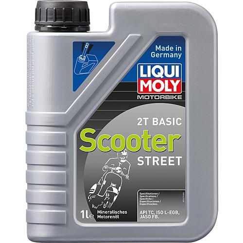 2-stroke engine oil LIQUI MOLY Motorbike 2T Basic Scooter Street, 1 l canister