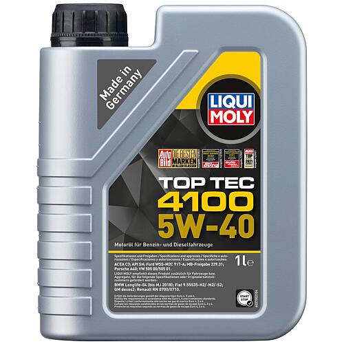 Engine oil LIQUI MOLY Top Tec 4100 5W-40 Standard 1