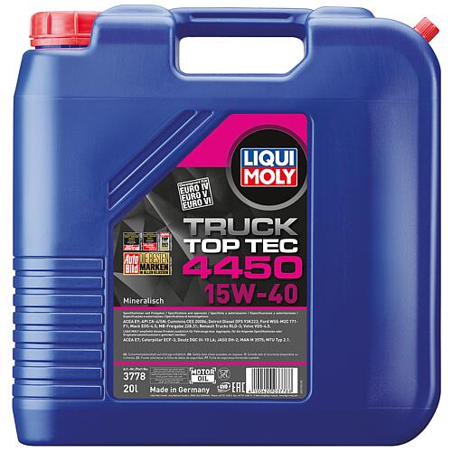 Motor oil (commercial vehicles) LIQUI MOLY Top Tec Truck 4450 15W-40 Standard 1