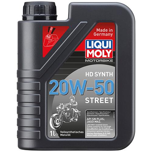 Huile moteur LIQUI MOLY moto HD Synth 20W-50 Street 1l Bidon