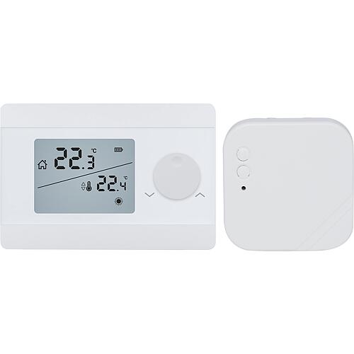 Thermostat d'ambiance sans fil digital Silver Type TA/RF S Standard 1