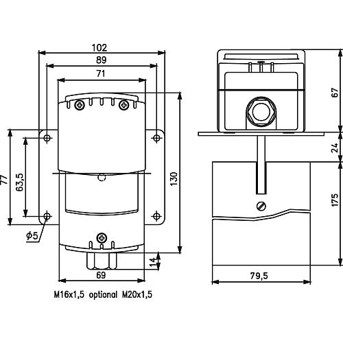 Vane relay JSL-1E, mechanical Standard 2