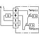 Electro-mechanical controller for gutter heating DTR-E 3102