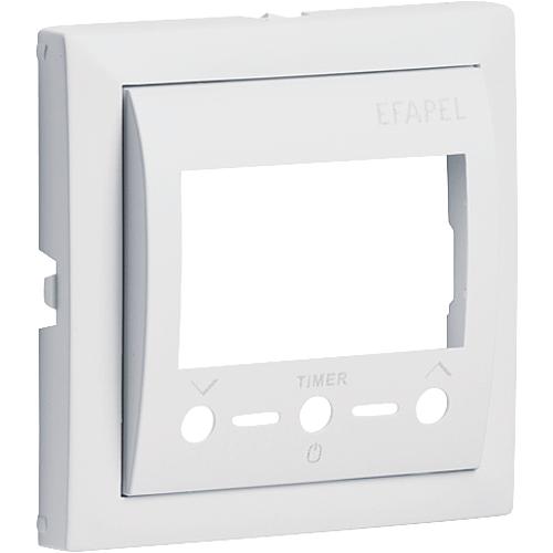 Plaque centrale thermostat d'ambiance, digital blanc