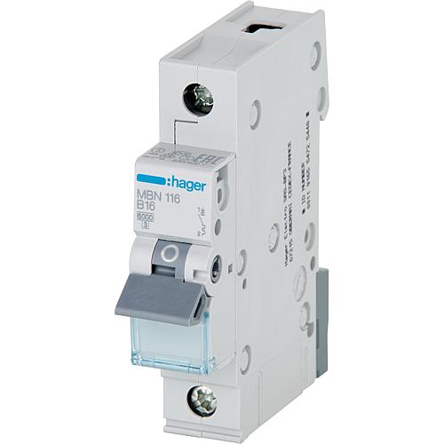 Circuit breaker Hager B16A, 1p, 6kA, MBN116