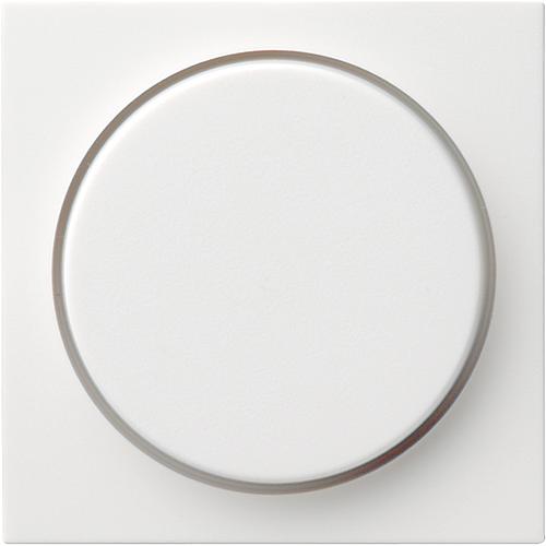 GIRA System 55 rotary dimmer cover Polished pure white, 1 piece