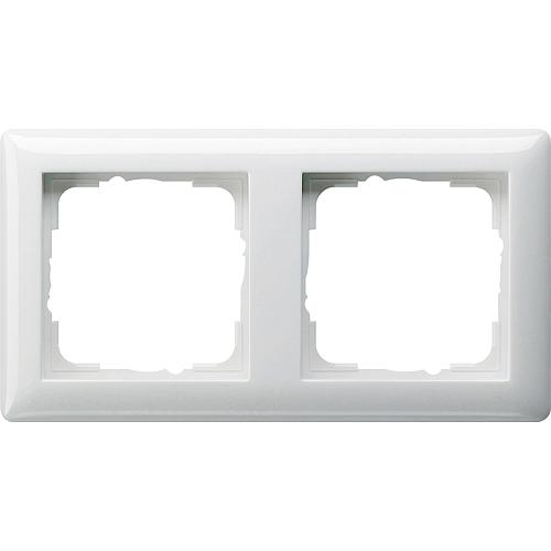 GIRA Standard 55 double cover frame Polished pure white, 1 piece