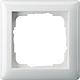 GIRA Standard 55 single cover frame Polished pure white, 1 piece