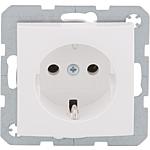 Flush-mounted earthed socket, series S1