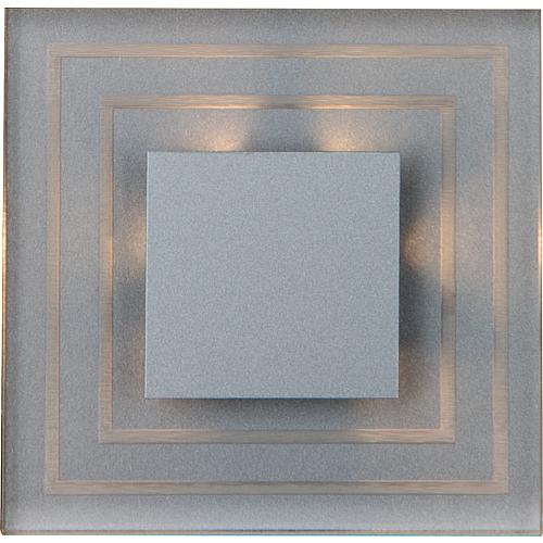 Recessed light Kristal CR01-230/AL/BC, 230V, aluminium, 75x75x40mm