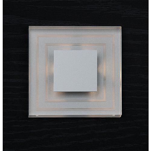 Recessed light Kristal CR01-230/AL/BC, 230V, aluminium, 75x75x40mm