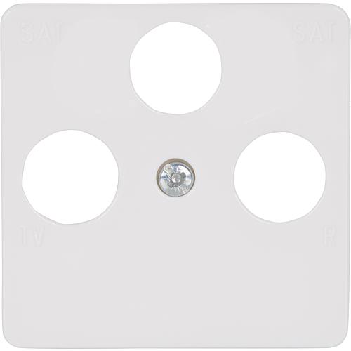 Central plates Busch-Jäger SI for antenna, 1743-03-214, 3-gang white, 1 piece