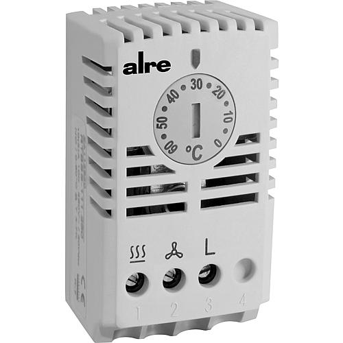 Control cabinet thermostat Alre mechanical for DIN rail, changeover contact RTBSS-110.250/07