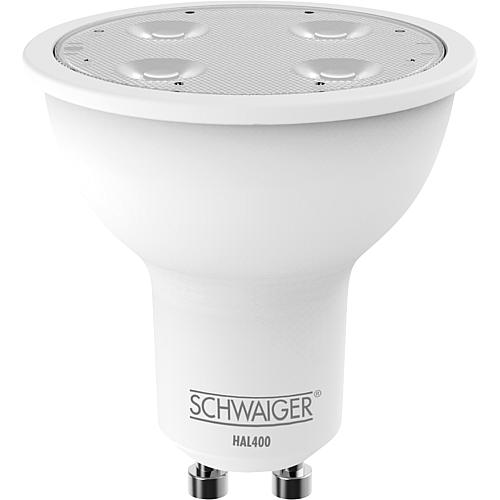 HOME4YOU LED ampoule GU10 4,5W, Schwaiger, ZigBee blanc chaud