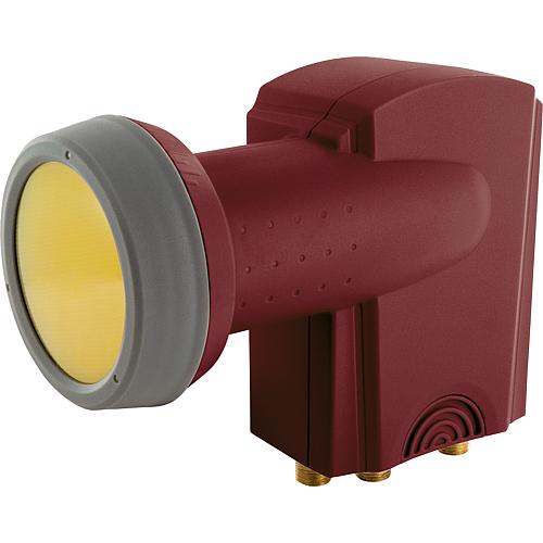 Digital Quad LNB Brick red RAL 8012 40mm/ Sun Protect