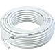 SAT cable coaxial 110 dB, blanc rouleau a 100m