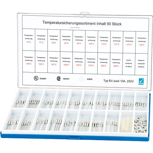 Temperature fuse range Axial Standard 1