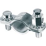 Earthing clamps, copper nickel-plated