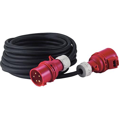 CEE rubber extensions 16A, 400V