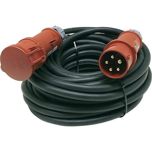 CEE rubber extensions 16A, 400V