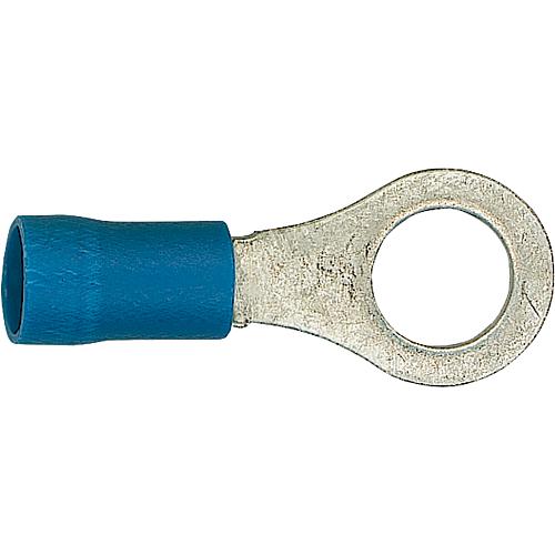 Cable lug in a ring shape, blue insulated Standard 1