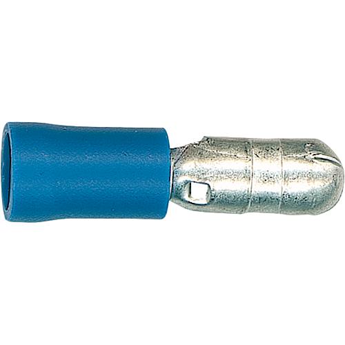 Round crimp terminal, blue, half insulated Standard 1