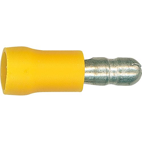 Round crimp terminal, yellow, half insulated Standard 1