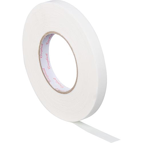 Fabric adhesive tape white 15mm wide 50m long