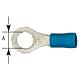 Cable lug in a ring shape, blue insulated Anwendung 1