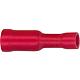 Crimp cylinder terminal, red, insulated Standard 1